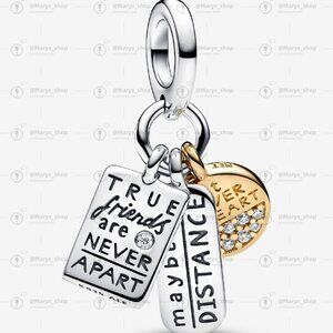 Pandora Friendship Triple Dangle Charm|Pendant|Two-tone
